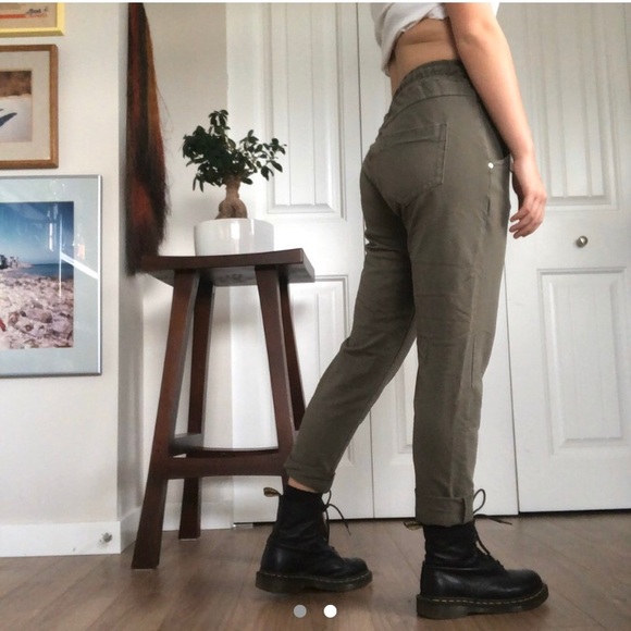 Italian Made Pistachio Joggers - Picture 2 of 2